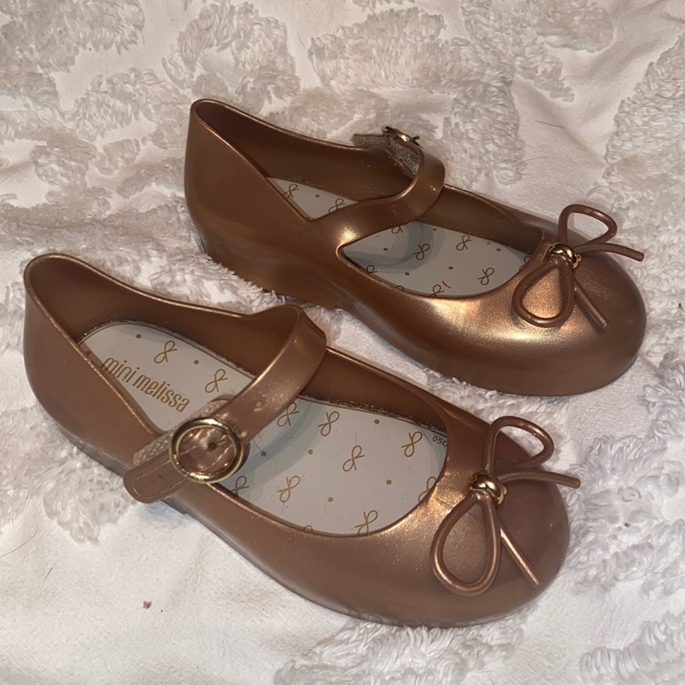 Ballerina Mini mellissa gold shoes